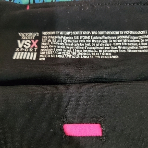 Victoria's Secret Sport Capri Workout Leggings Med - Picture 7 of 9